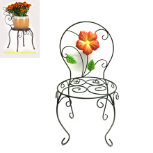 Vente en gros de décoration de jardin en métal Linellae Chair Flowerpot Stand